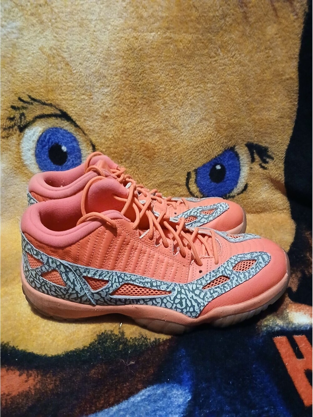 Jordan 11 Retro Low IE Orange Elephant Print Sneakers US 10.5